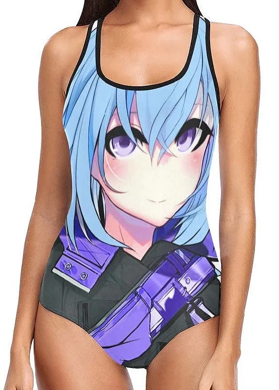 Anime Vest One Piece Swimsuit Minimalist One-Piece