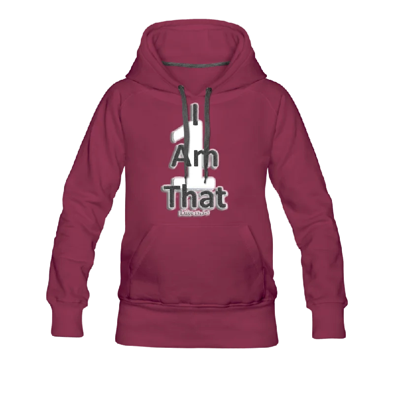 That One Women’s Fitted Premium Hoodie Hoodie with Exposed Zipper Edgy Industrial