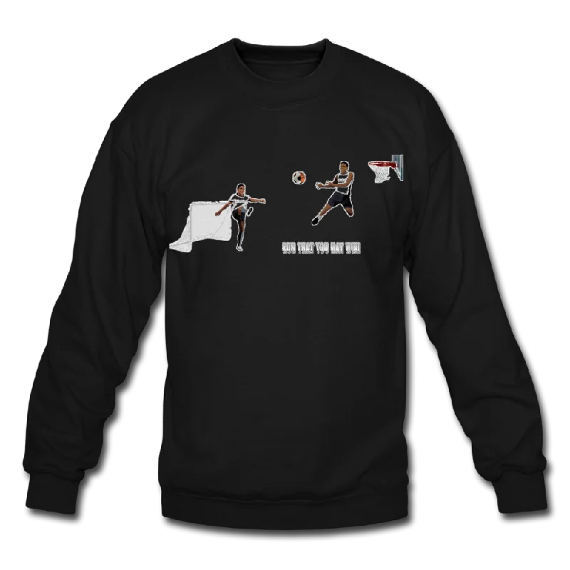 Amari Unisex Crewneck Sweatshirt Hoodie with Front Slit Layering Stylish