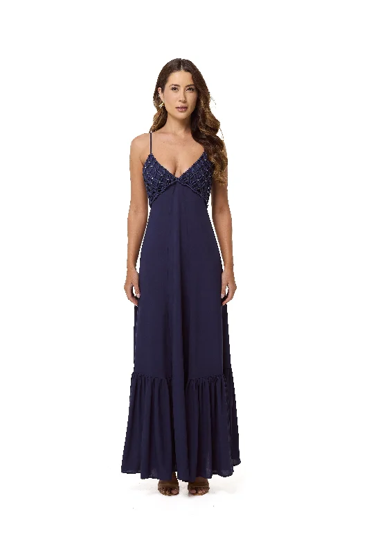 Laila dress navy Tunics Summer linen
