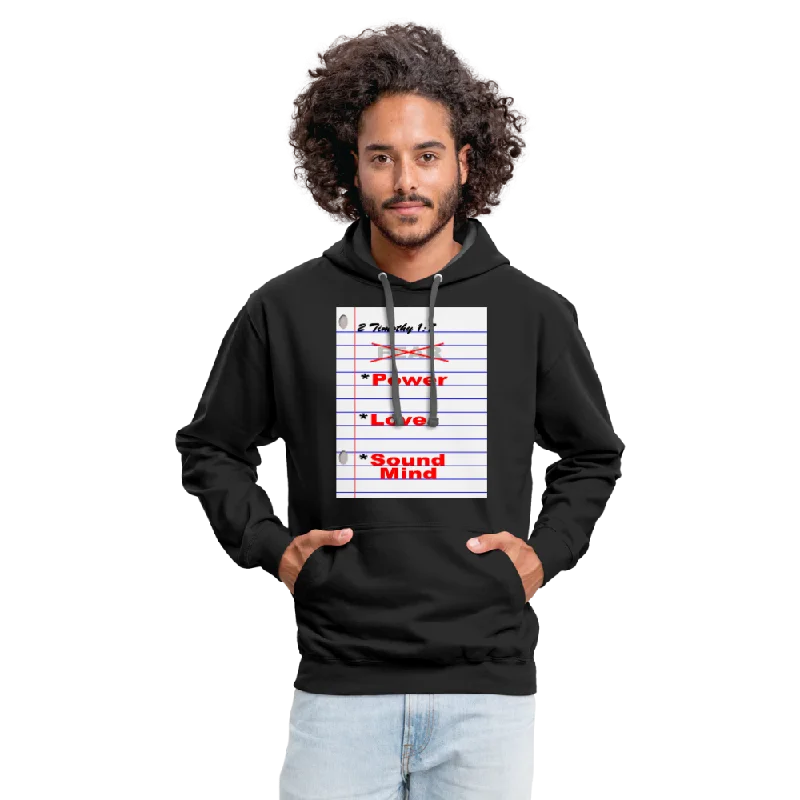 NO FEAR Unisex Contrast Hoodie Hoodie with Emblem Brand Identity