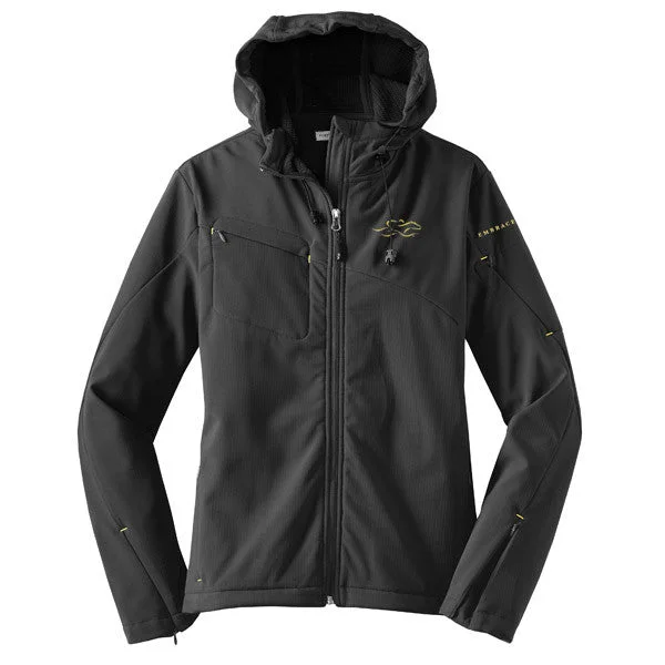 Womens Trimtastic Hooded Soft Shell Jacket - Gray Cotton Jacket Linen Jacket Terry Jacket Womens Trimtastic Hooded Soft Shell Jacket - Gray Cotton Jacket Linen Jacket Terry Jacket