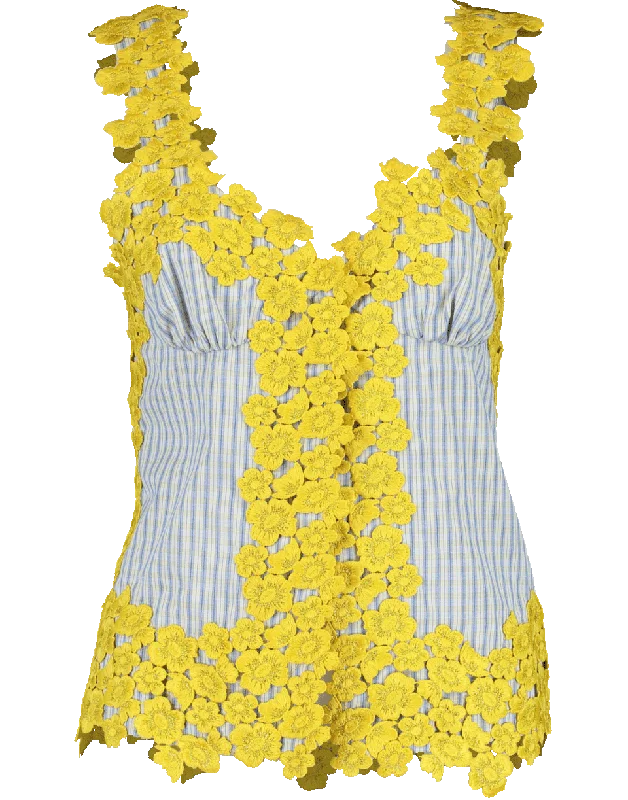 Lace Tank Top bronze tank top