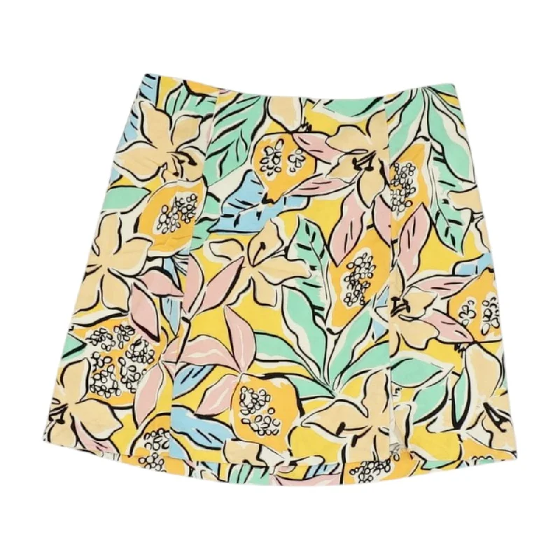 Multi Floral Midi Skirt chiffon skirt flowing