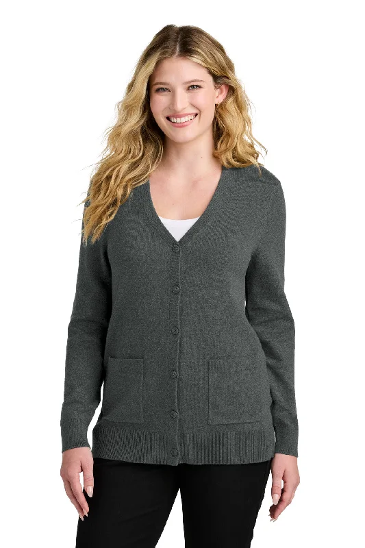 Custom Embroidered - Port Authority© Women's Easy Care Button-Up Cardigan Sweater LSW4150 Spandex Rayon Corduroy Custom Embroidered - Port Authority© Women's Easy Care Button-Up Cardigan Sweater LSW4150 Spandex Rayon Corduroy