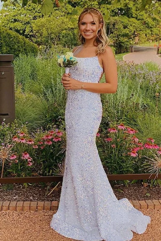 Glittering Mermaid White Long Prom Dresses Evening Party Dresses DMP127 Boatneck Modish Everyday Glittering Mermaid White Long Prom Dresses Evening Party Dresses DMP127 Boatneck Modish Everyday