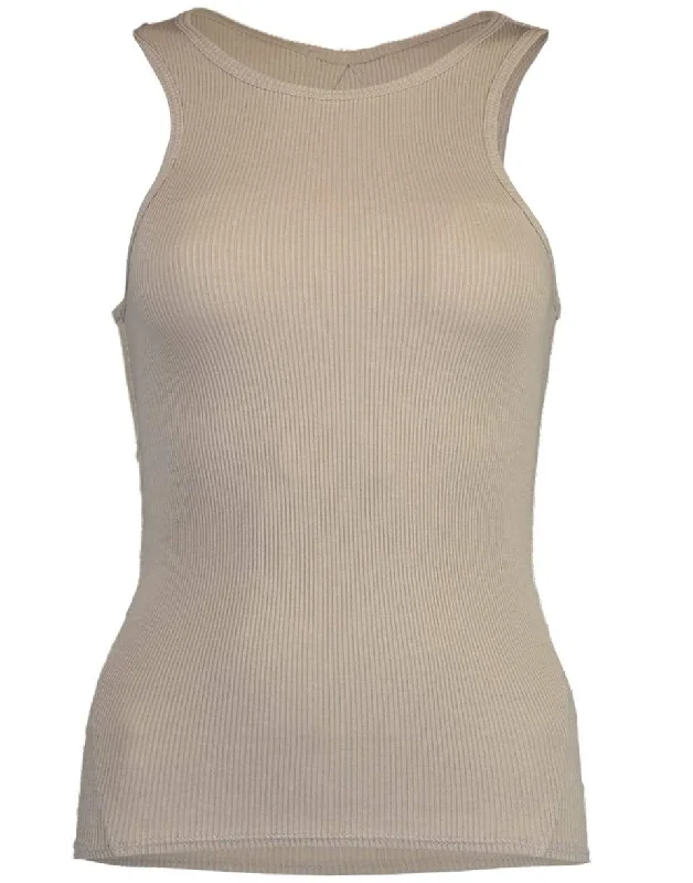 The Essential Rib Tank - Grey solid color tank