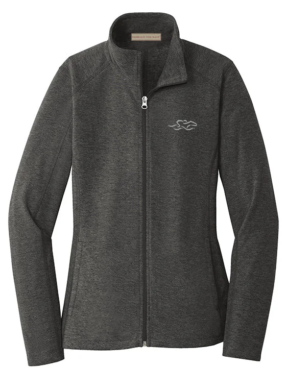 Womens Luxe Fleece Jacket - Heathered Charcoal. Nylon Jacket Polyester Jacket Spandex Jacket Womens Luxe Fleece Jacket - Heathered Charcoal. Nylon Jacket Polyester Jacket Spandex Jacket