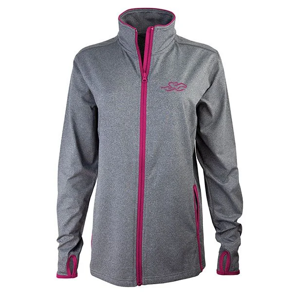 Flatter and Trim Full Zip Jacket - Gray with Berry Rayon Jacket Velvet Jacket Corduroy Jacket Flatter and Trim Full Zip Jacket - Gray with Berry Rayon Jacket Velvet Jacket Corduroy Jacket