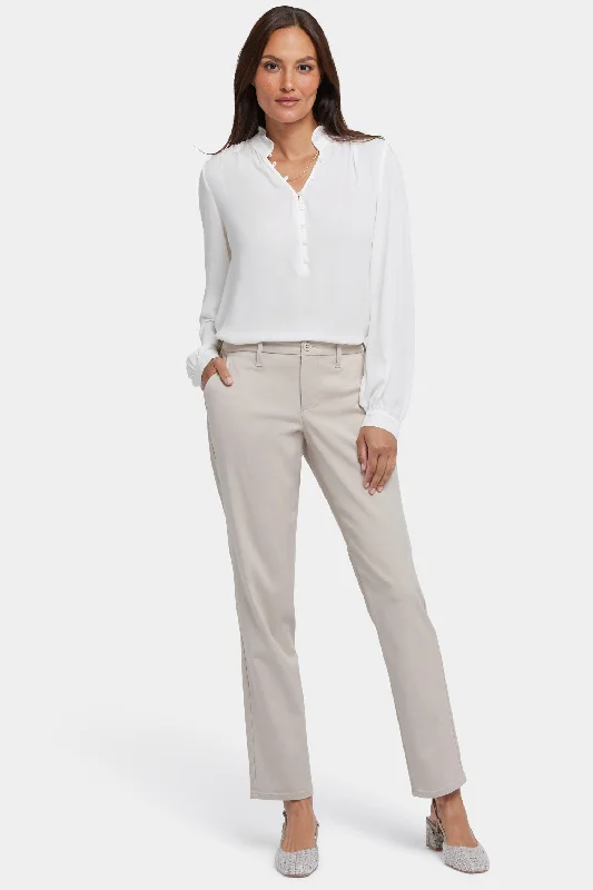 Sheri Slim Trouser Pants - Feather Stylish Casual Pants