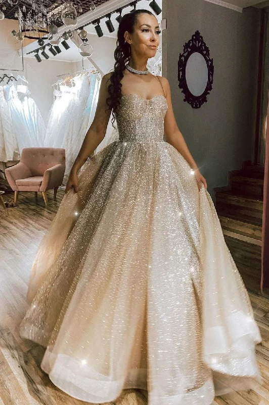 A Line Sequin Sweetheart Long Prom Dresses Evening Party Dress DMP144 Shift Classic Vintage A Line Sequin Sweetheart Long Prom Dresses Evening Party Dress DMP144 Shift Classic Vintage
