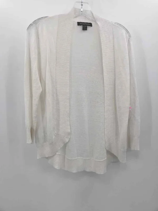 Pre-Owned Tommy Bahama White Size XS Cardigan Sweater Wool Cardigan Cotton Cardigan Cashmere Cardigan