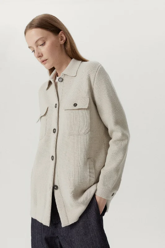 The Merino Wool Long Jacket Wool Fabric Cashmere Fabric Tweed Fabric
