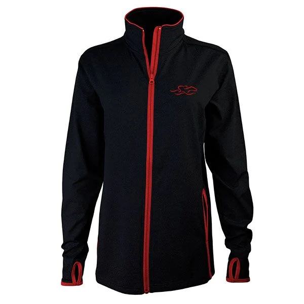 Flatter and Trim Full Zip Jacket - Black with Red Mesh Jacket Canvas Jacket Denim Jacket Flatter and Trim Full Zip Jacket - Black with Red Mesh Jacket Canvas Jacket Denim Jacket